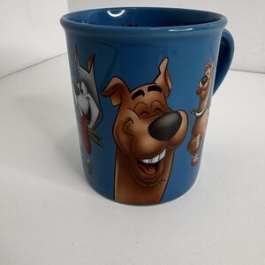 Vtg Rare 1999 Scooby-Doo Warner Bros Store Dog Lovers Blue Mug w/Dino & Astro